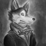 2017, Charcoal, Wolf of Distinction