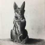2017, Charcoal, Cat