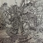 2017, Pen and Ink, Abstract