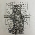 2016, Pen and Ink, Red Panda