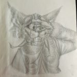 2017, Pencil, Aviator Cat