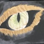 2014, Watercolor & Pencil, Lion Eye