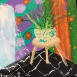 2013, Acrylic Paint, Flower Base