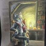 2017, Pastel, Cat