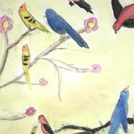 2013, Watercolor, Birds