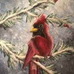 2018, Acrylic, Josephine series - Cardinal
