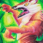 2018, Pastels, Hybrid Creature