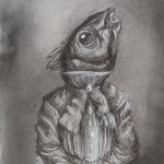 2018, Charcoal, Ms. Fish