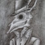 2018, Charcoal, Senor Skeleton