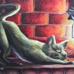 2018, Acrylic, Slinky Cat
