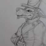 2018, Pencil, Wolf in Uniform