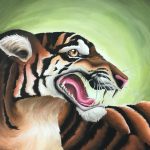 2018, Acrylic, Tiger