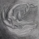 2018, Charcoal, Whale