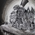 2018, Pen and Ink, Writing Letters