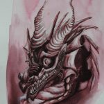 2018, Ink, Purple Dragon