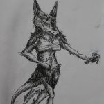 2018, Pen & Ink, The Sergal Walk
