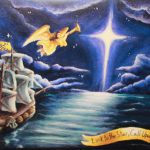 2018, Acrylic, Xaverian Christmas Card