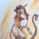 2019, Watercolor, Beast