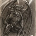 2019, Charcoal, Gargoyle