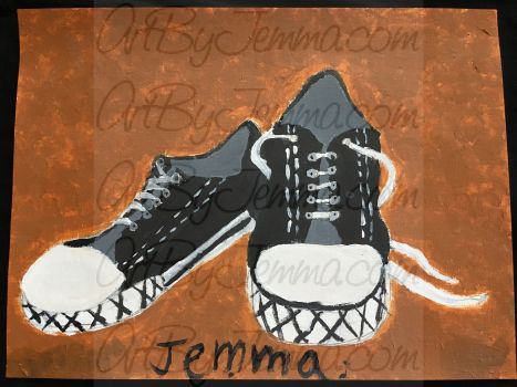 2011, Acrylic Paint, Sneakers
