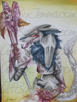 2018, Watercolor, Sergal Victory