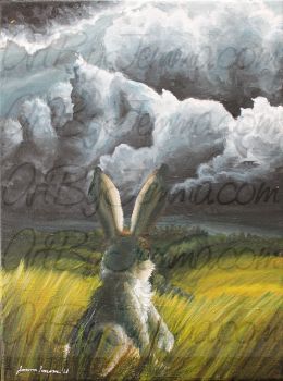 2018, Acrylic, Storm's a brewin'