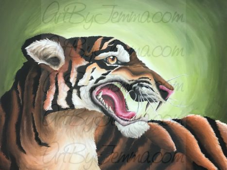 2018, Acrylic, Tiger